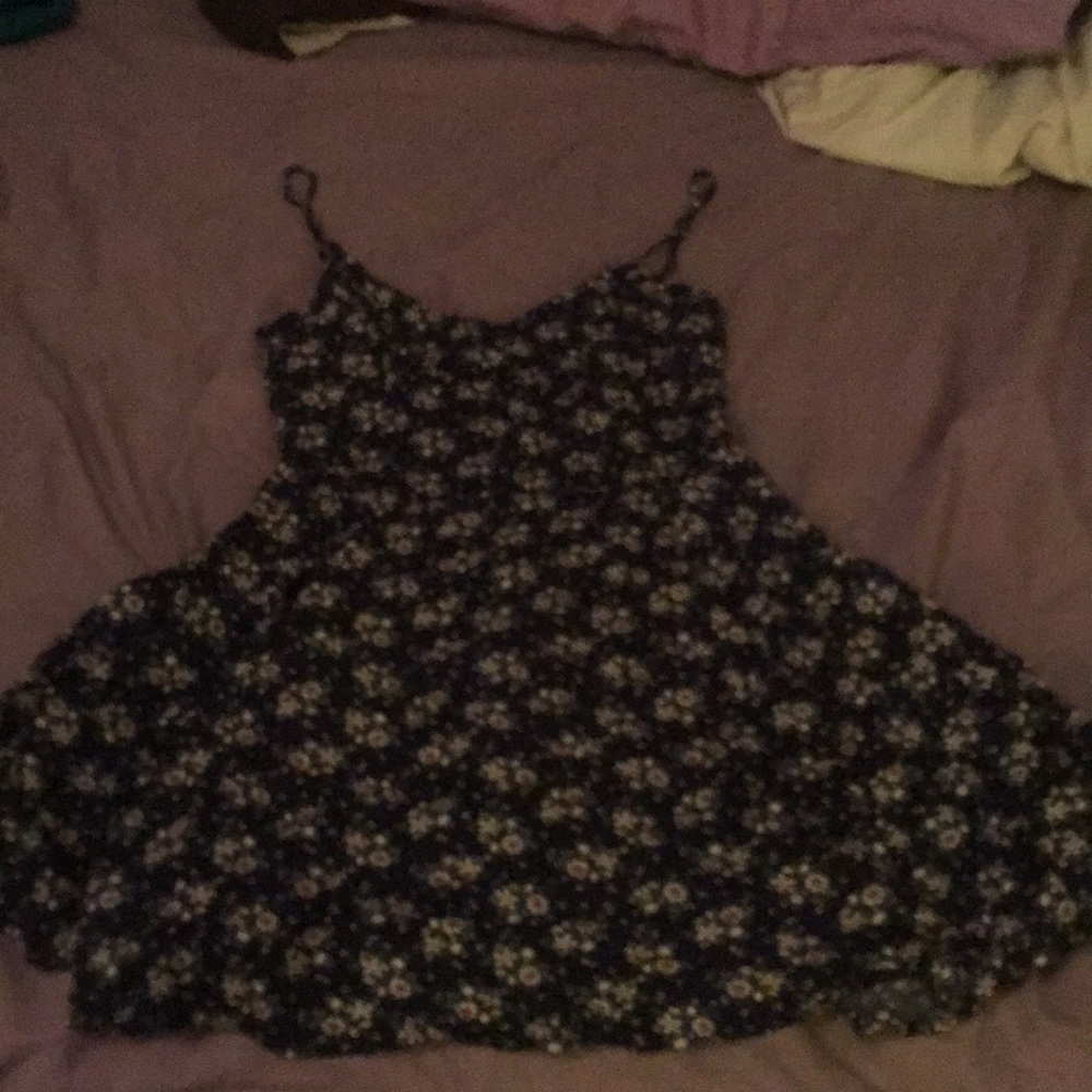 Black floral dress